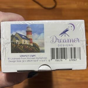 Dreamers Coastal Lighthouse Sticker - Red, Blue, Green